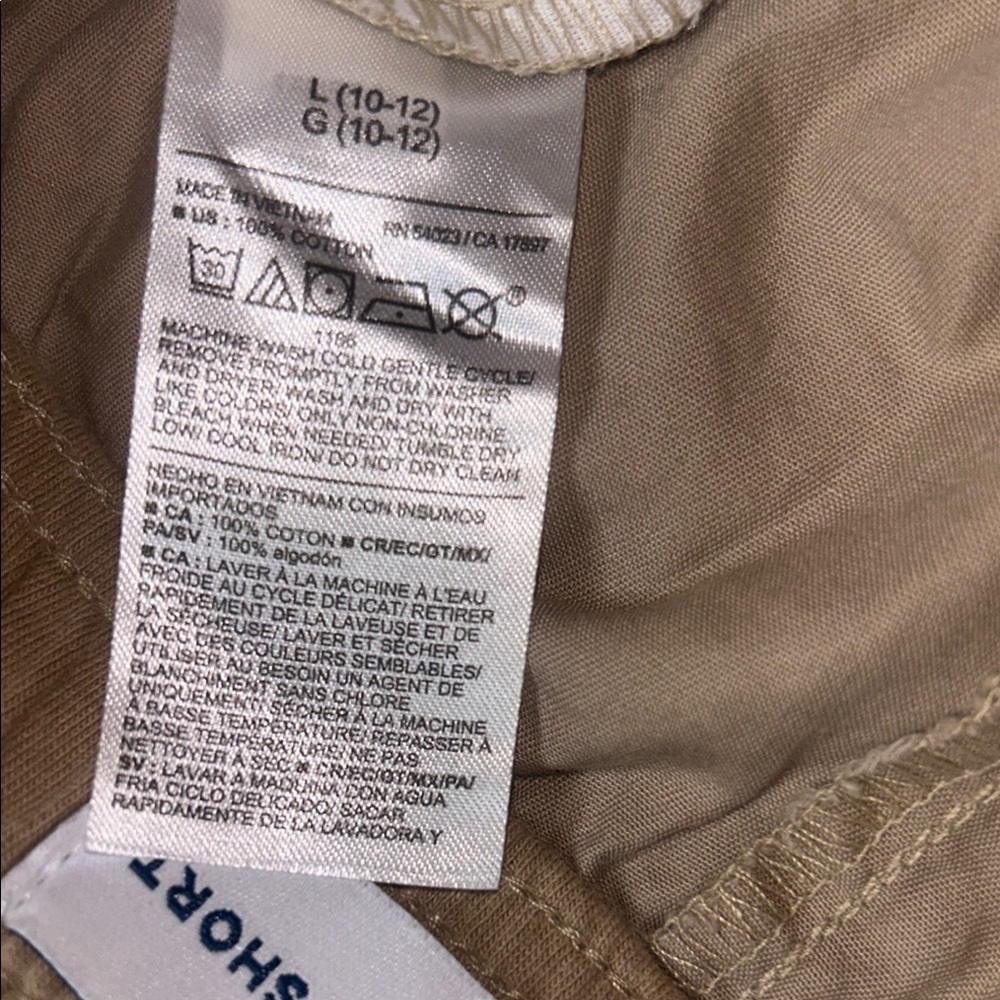Old Navy Tan Elastic Waist Relaxed Fit Shorts - Picture 7 of 9